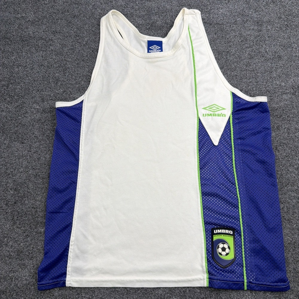 Vintage Men's‎ Umbro Beach Soccer Tank Top Size Large Made In USA
